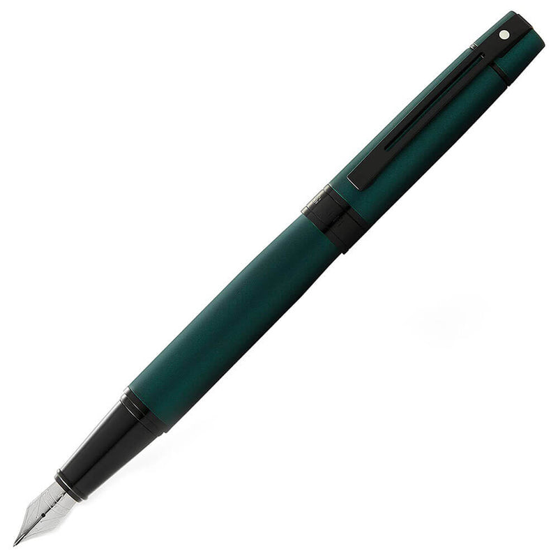 Stylo plume Sheaffer 300 avec bordure noire (vert mat)