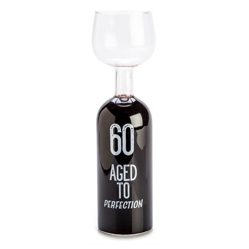 Happy Birthday Wine Bottle Glass