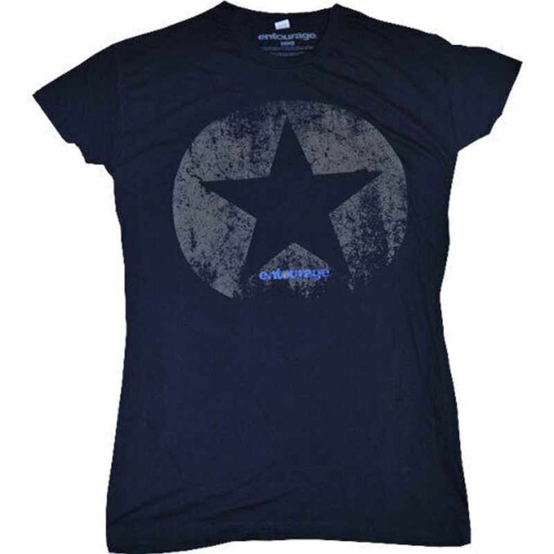 Entourage Star Navy Damen T-Shirt