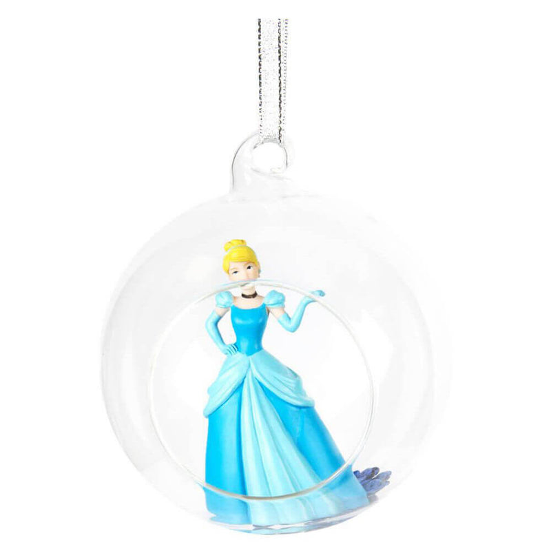 Boule de Noël en verre 3D Princesses Disney