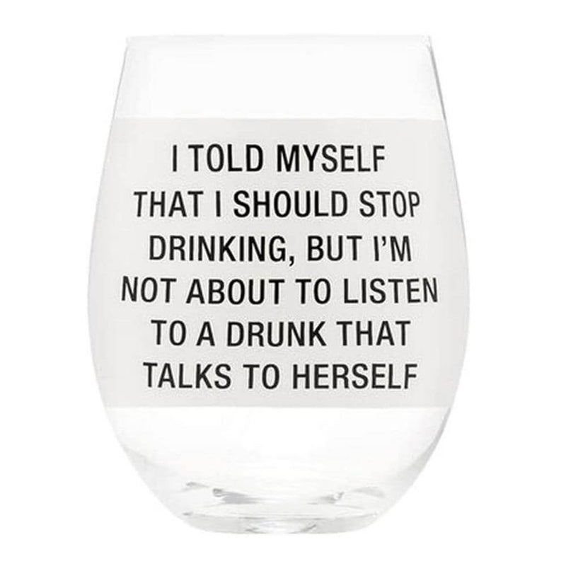 Say What Weinglas ohne Stiel