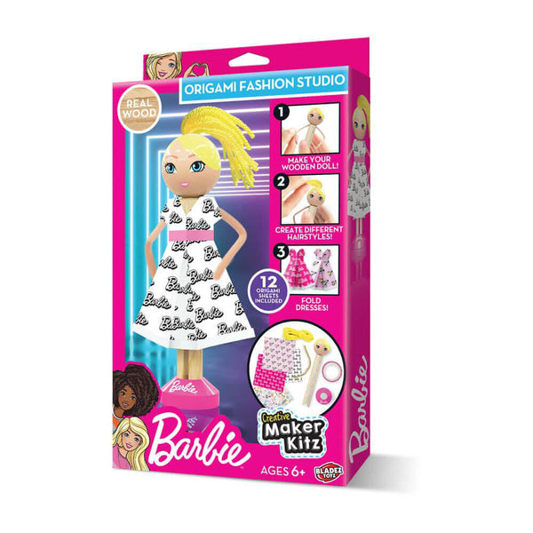 Barbie Kokeshi Peg Doll Origami Fashion Studio