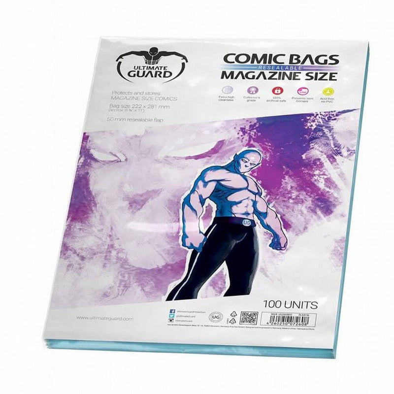 Ultimate Guard Comic-Taschen, wiederverschließbar, 100 Stück