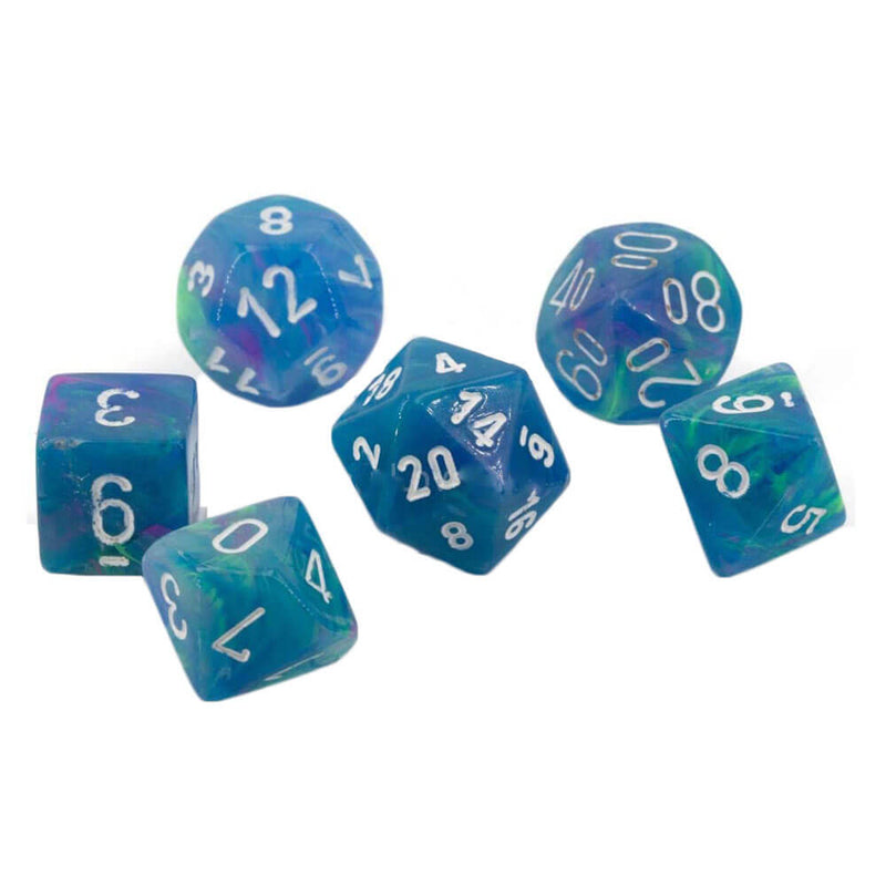 Chessex Polyhedral 7-Die Ensemble festif