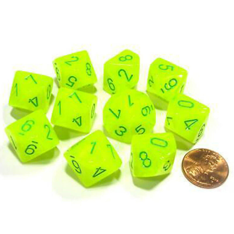 Chessex D10 Jeu de vortex polyédriques à 10 matrices