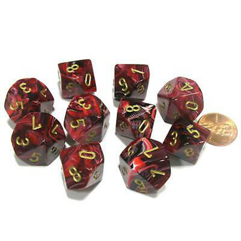 Chessex D10 Polyhedral 10-Die Vortex-Set