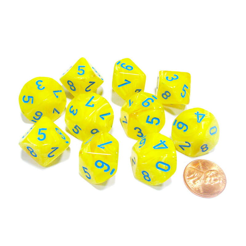 Chessex D10 Polyhedral 10-Die Vortex Set