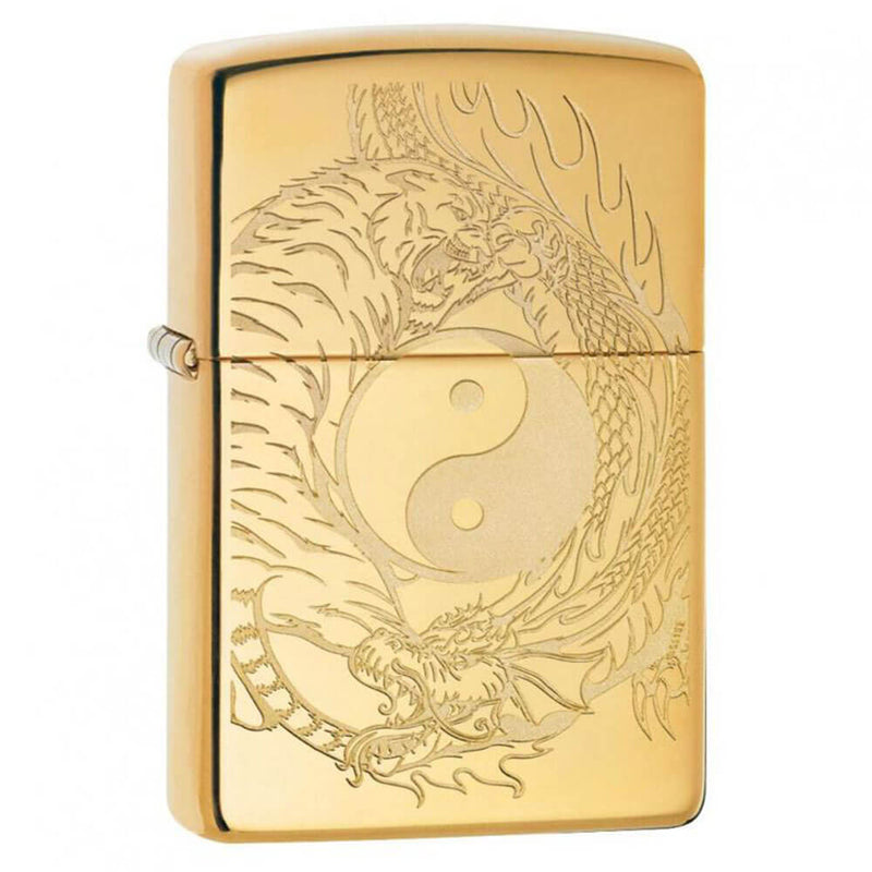 Zippo Ying Yang High Polish Brass Lighter