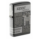 Briquet Zippo Black Ice Design