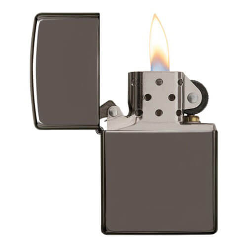 Zippo Classic Ice Windproof Pocket Lighter (Black)