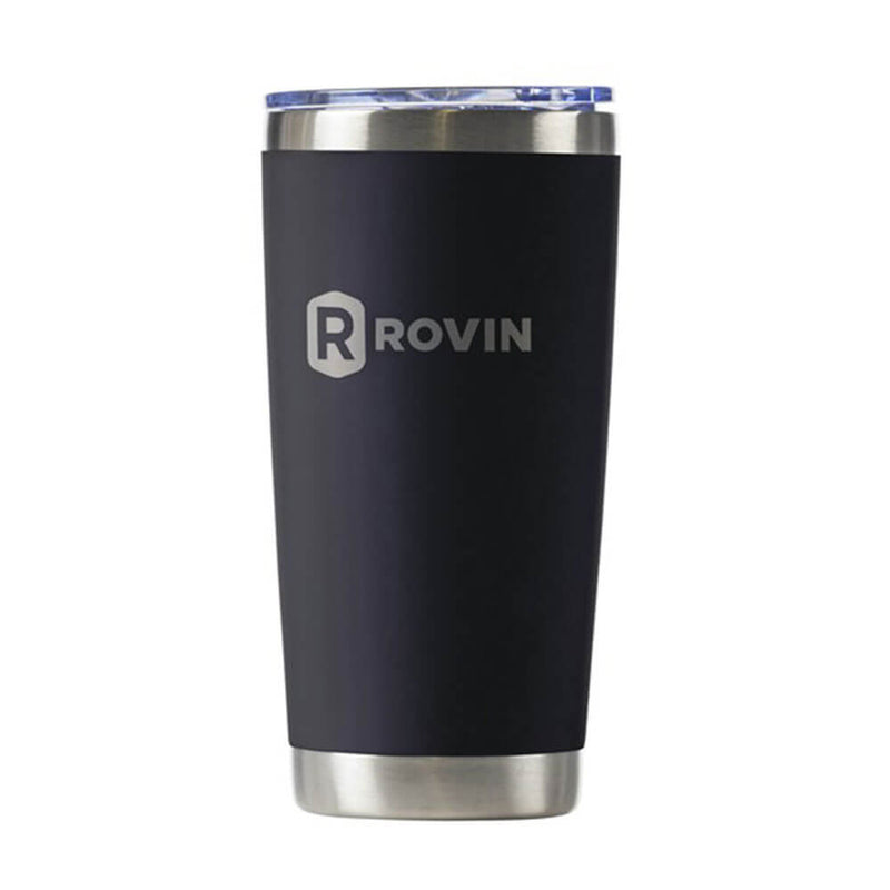 Gobelet Rovin en acier inoxydable avec couvercle à pression (590 ml)