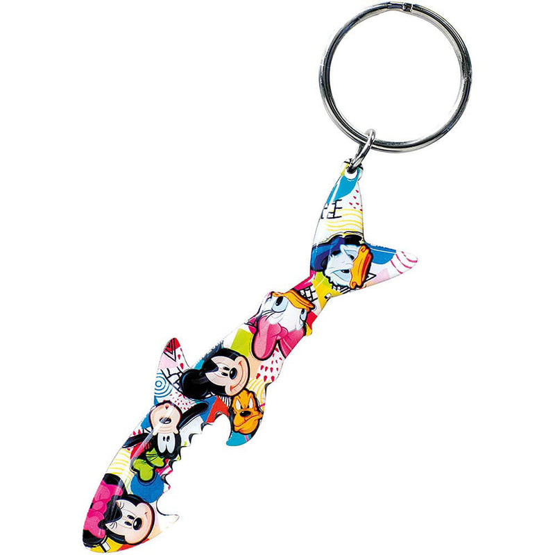 Porte-clés décapsuleur en étain Mickey Mouse