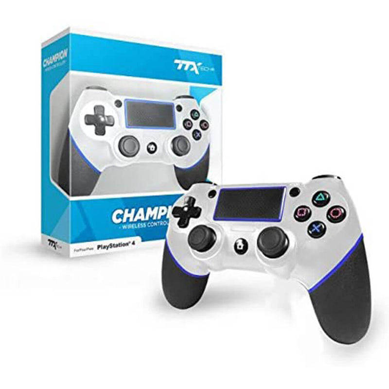 PS4 TTX Tech Champion Wireless Controller (White)