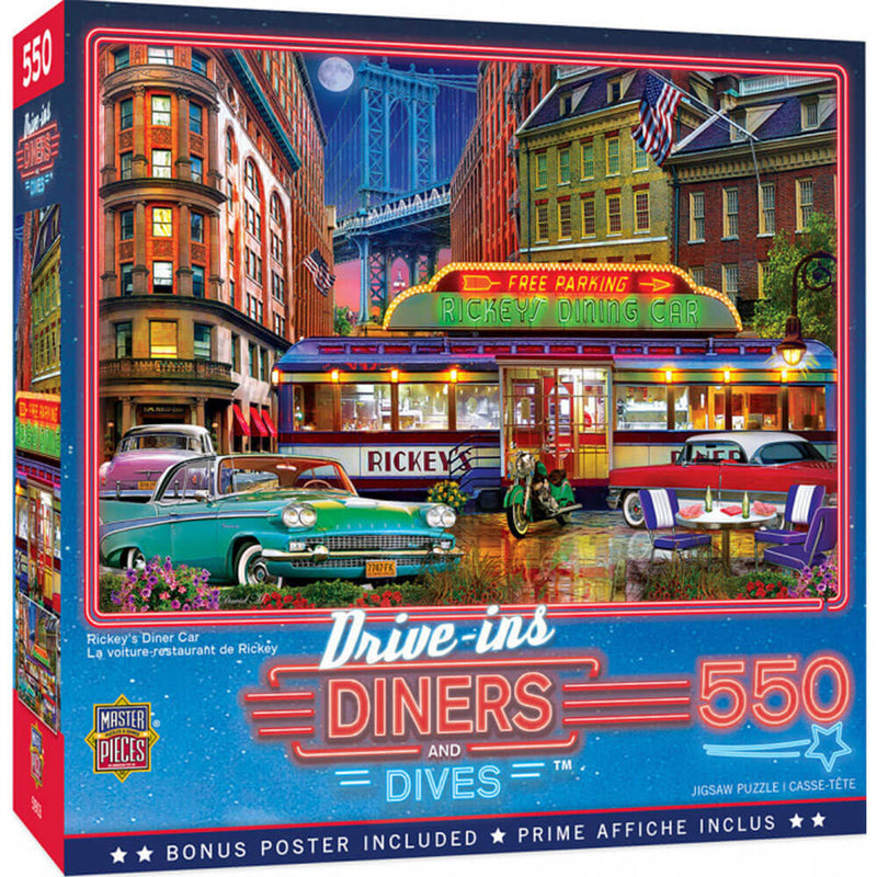 Drive-Ins Diners &amp; Dives Casse-tête 550 pièces