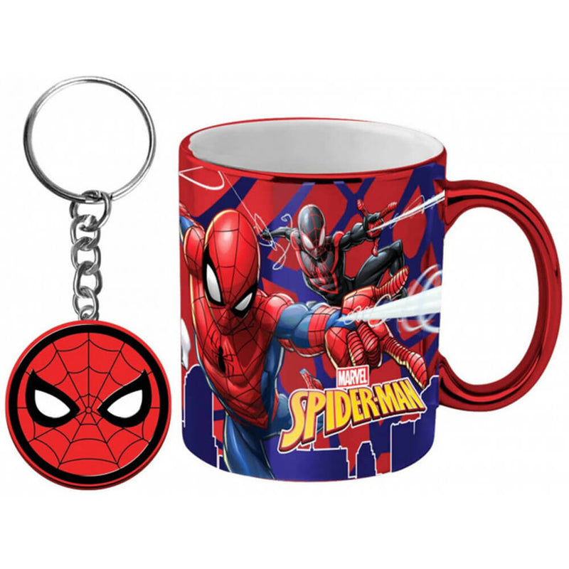 Marvel Kaffeebecher und Schlüsselanhänger