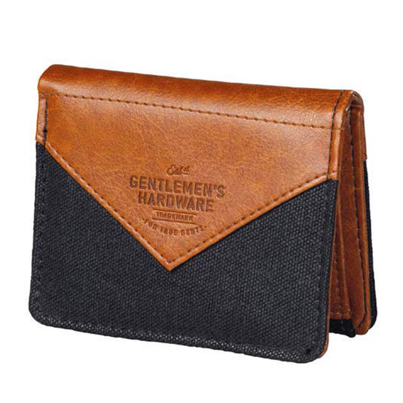 Gentlemen's Hardware Charcoal Canvas Brieftasche