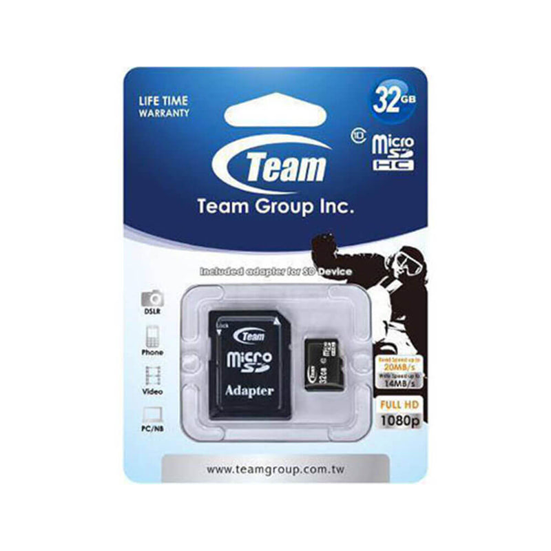 Carte mémoire micro SDHC de classe 10 Team
