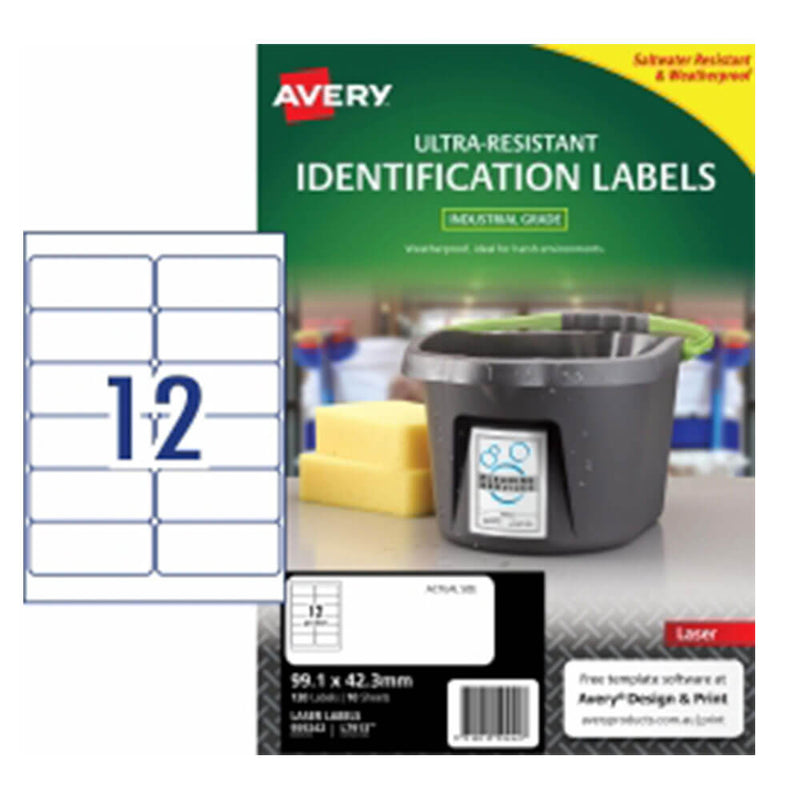 Avery Ultra Resistant Laser Label 10er-Pckg