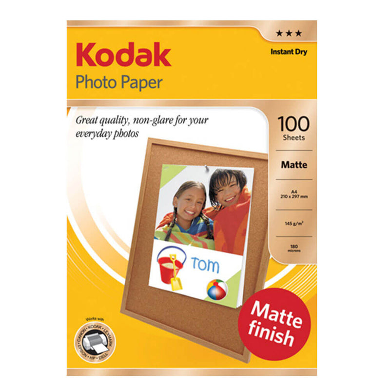 Papier photo mat quotidien Kodak (paquet de 100)