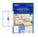 Avery Trueblock Internet Shipping Label 10pk Blanc