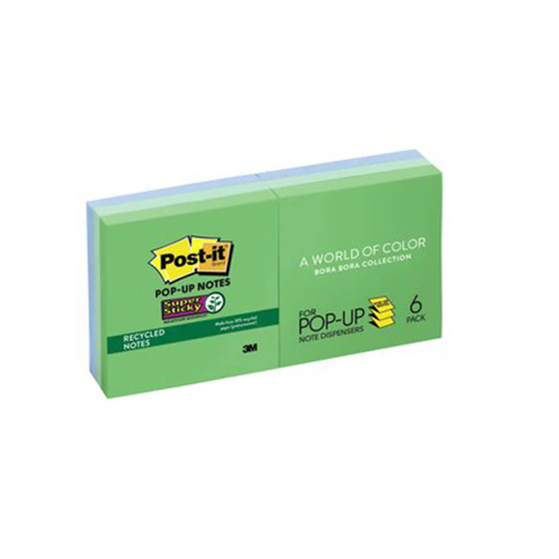 Post-it Super Sticky Pop-up-Notizzettel 76 x 76 mm (6 Stück)