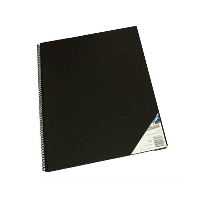 Quill Spiral Visual Art Diary Black Paper (45 feuilles)