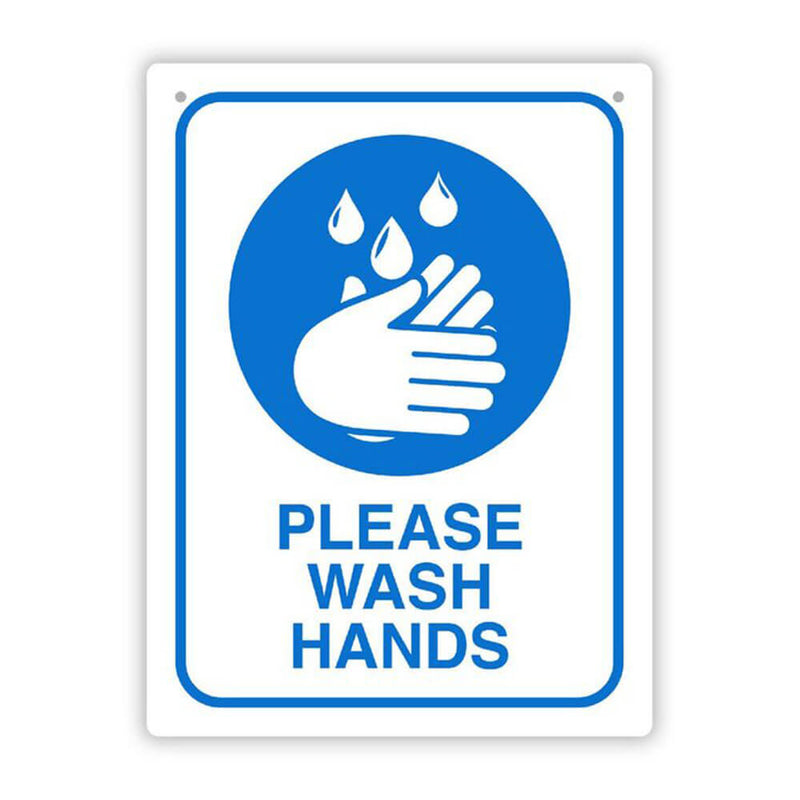 Durus Wandschild „Hände waschen“ (225 x 300 mm)
