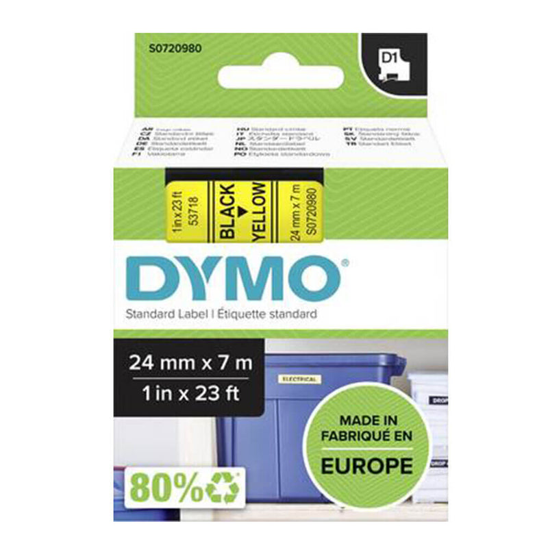 Étiquette de ruban Dymo D1 24 mm x 7 m