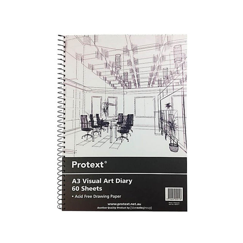 Protext Visual Art Agenda 60 Feuilles 110gsm (Blanc)