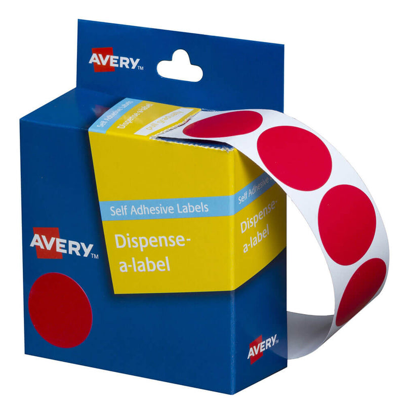 Avery Étiquettes autocollantes à pois 24 mm (500 pièces)