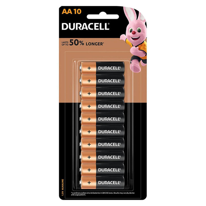 Piles alcalines Duracell (AA)