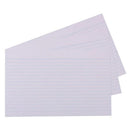 Quill Ruled System Cards 100pk (Blanc)