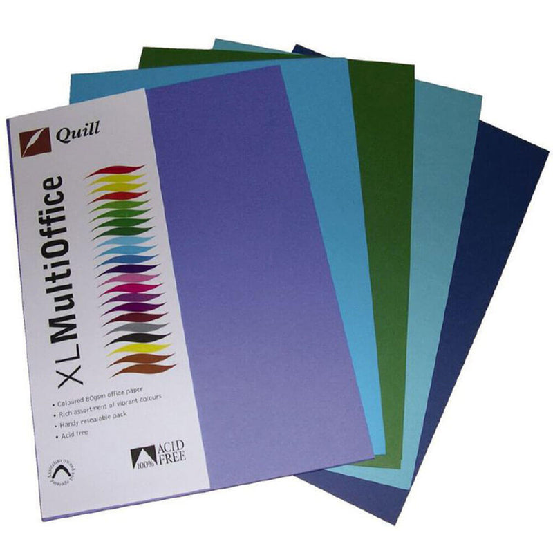 Quill Multioffice-Papier, 100 Stück, 80 g/m², A4 (sortiert)