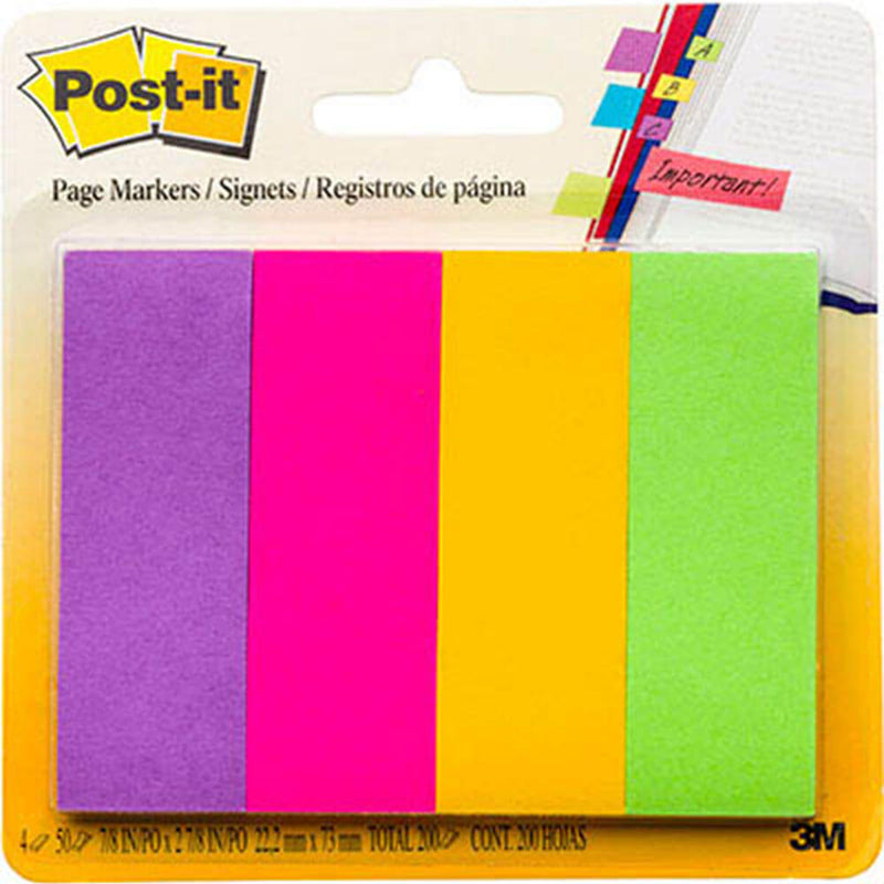 Post-it Page Markers 200 Blatt 22x73mm (4 Farben)