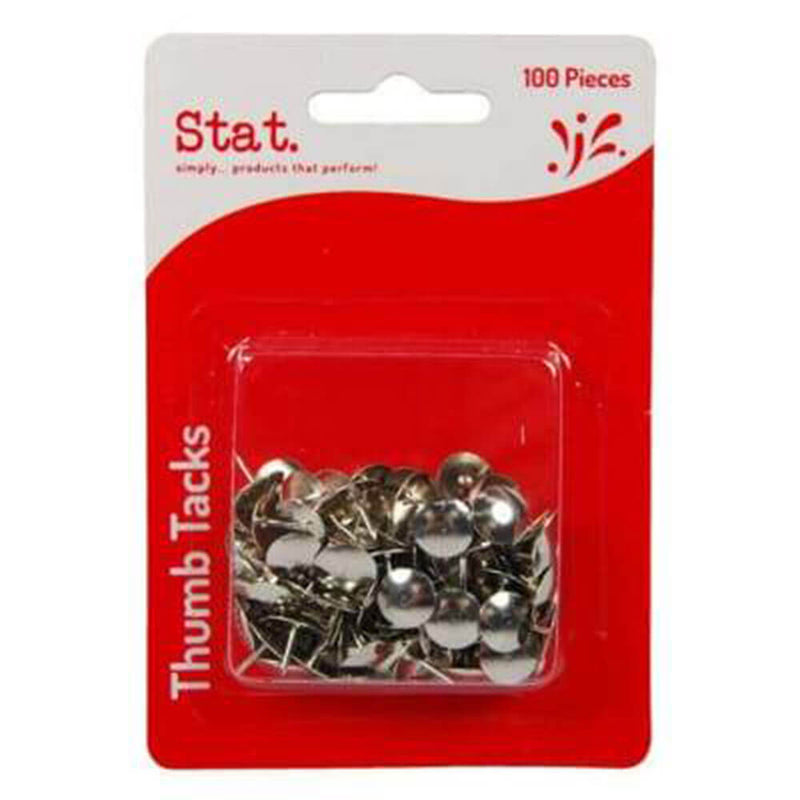Stat Thumb Tacks Drawing Pins (100pk)