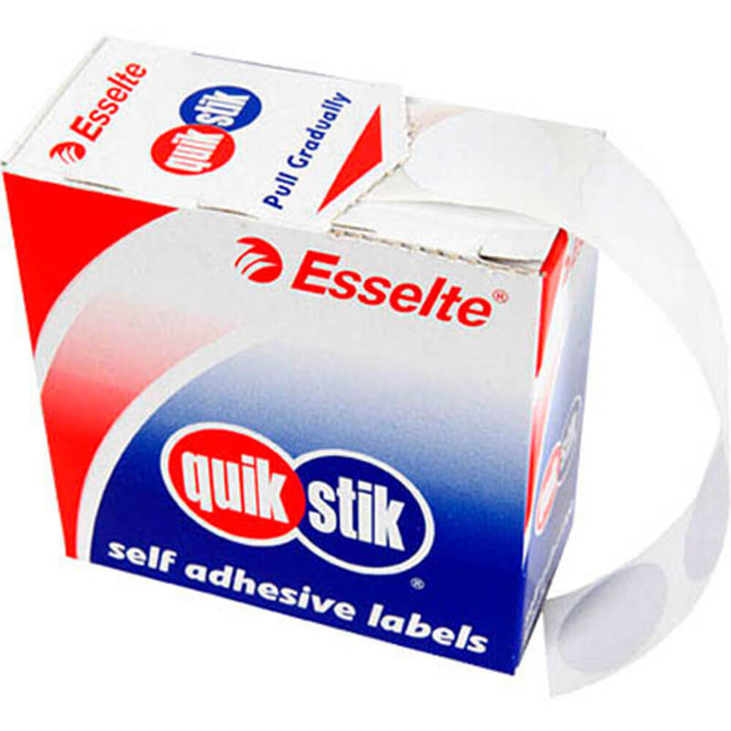 Esselte Quik Stik Étiquettes autocollantes à pois 24 mm
