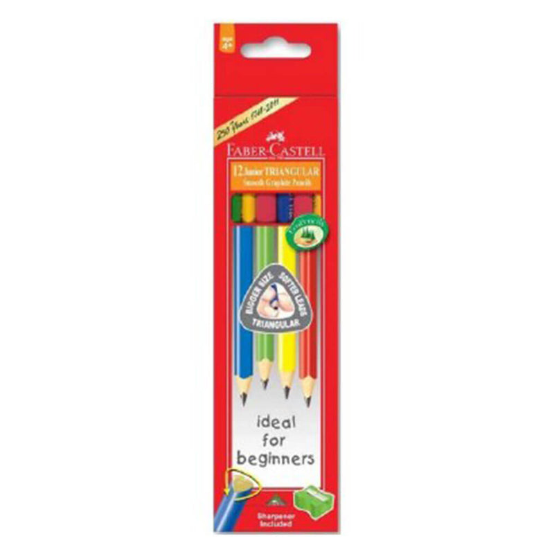 Faber-Castell Crayon Mine Triangulaire Junior Grip 12pcs