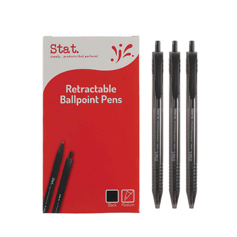 Stat Druckkugelschreiber, mittelgroß, 1 mm (Box mit 12 Stück)